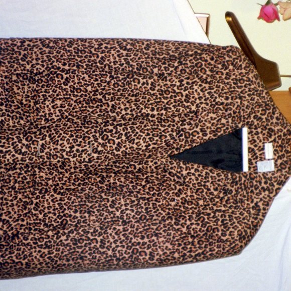 Leopard Jacket Lined Size 20w - Picture 1 of 1
